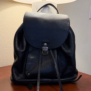 Patricia Nash CASAPE Black Leather Backpack